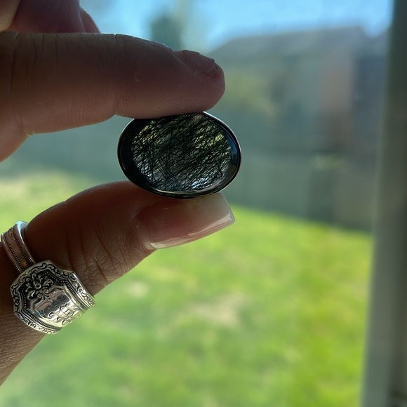 Rutilated Quartz Ring Solid Sterling Silver - Picture 5 of 5